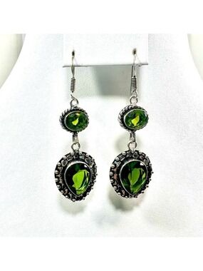Peridot 925 synthetic Earrings (synthetic stones)